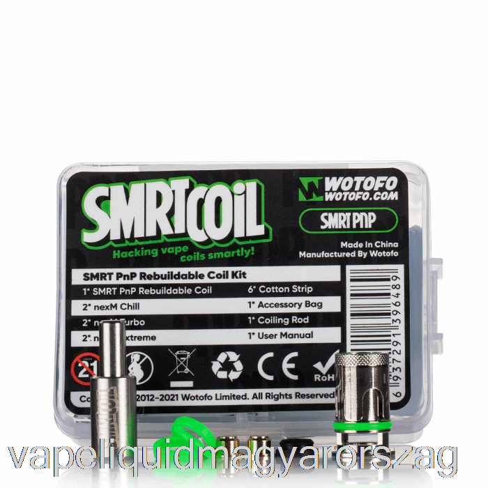 Wotofo Smrt újraépíthető Tekercskészlet [pnp] újraépíthető Tekercskészlet Vape Toll